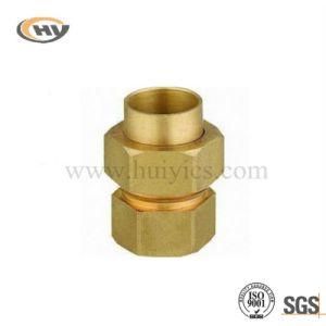 Hex Type Female Thread Brass Joint for Brass Fitting (HY-J-C-0206)
