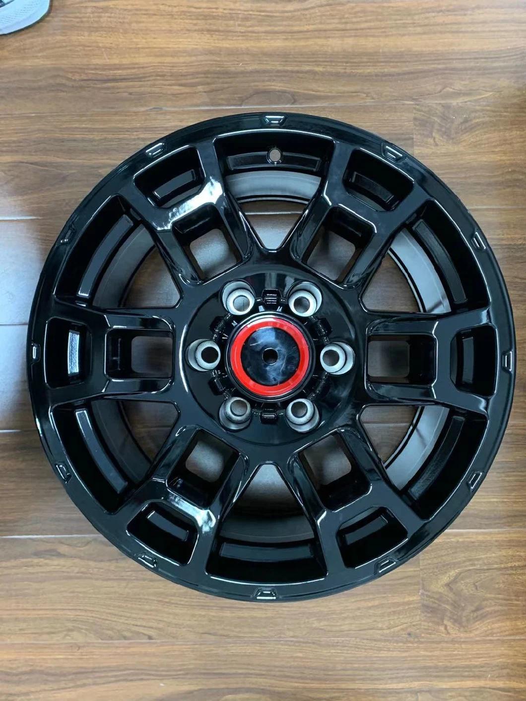 17X8 Gloss Black Alloy Wheel Replica