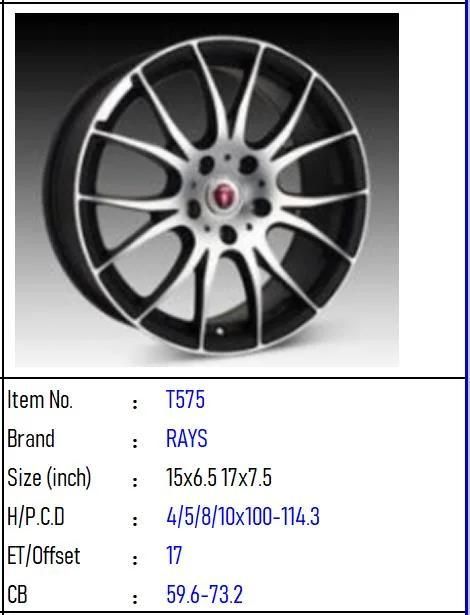 T575 Aluminium Alloy Car Wheel Rim Auto Aftermarket Wheel