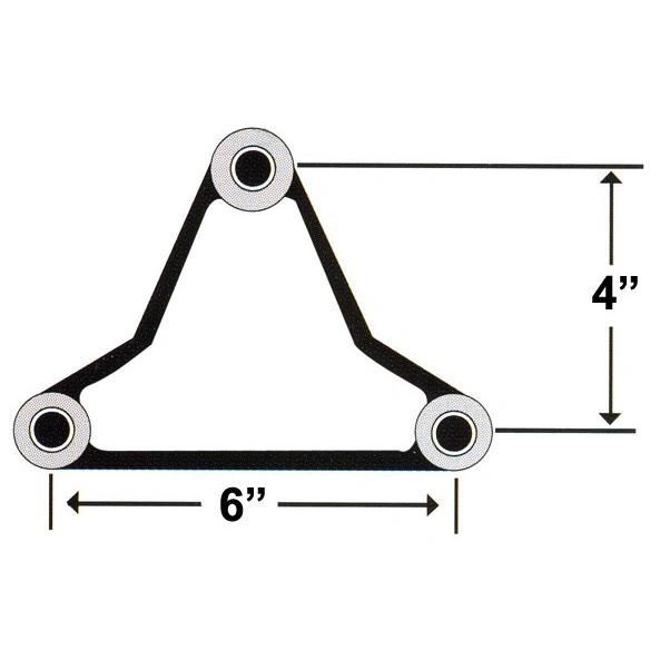 6" Centers - 4" Tall Painted Equalizer Bar