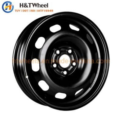 H&T Wheel 525201 New Popular 15 Inch 15X4.0 PCD 5X100 Steel Spare Wheel Rim