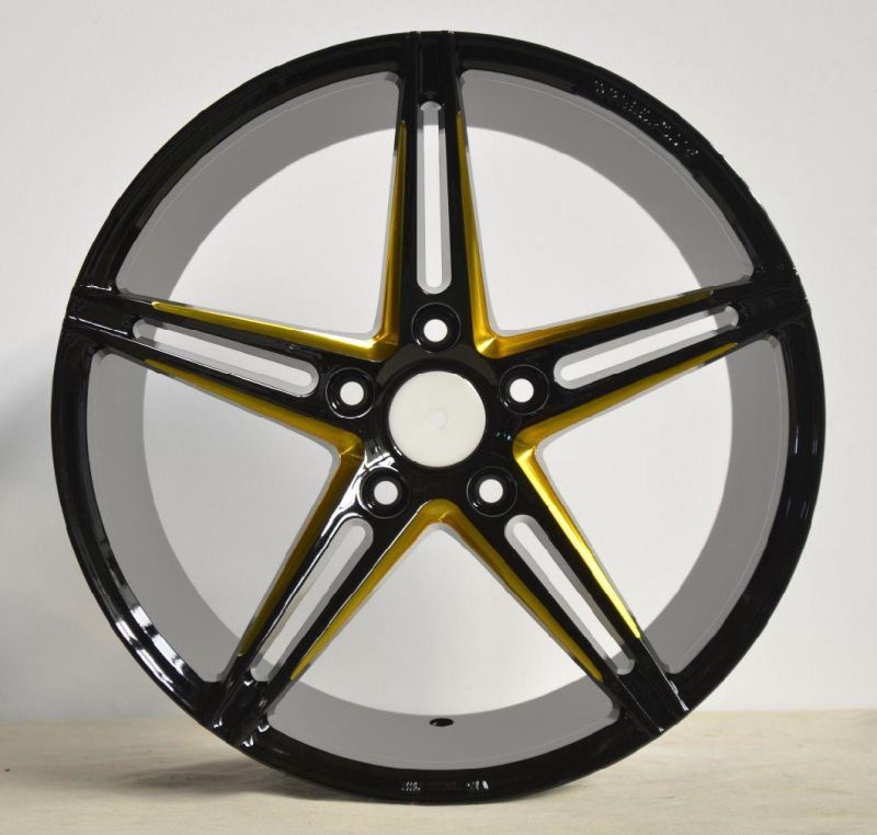 After Alloy Wheels with black machine face UFO-5048