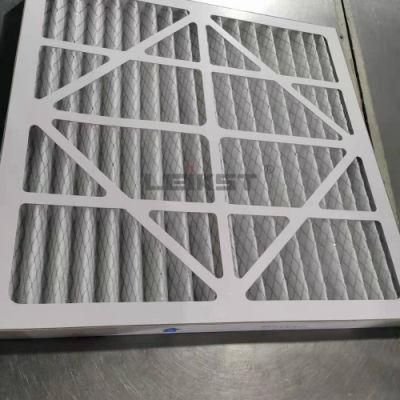 Paper Frame Air Filter 24X24X12 20X25X2 20X16X2 Pleated Filter Synthetic Fiber Waved Filter