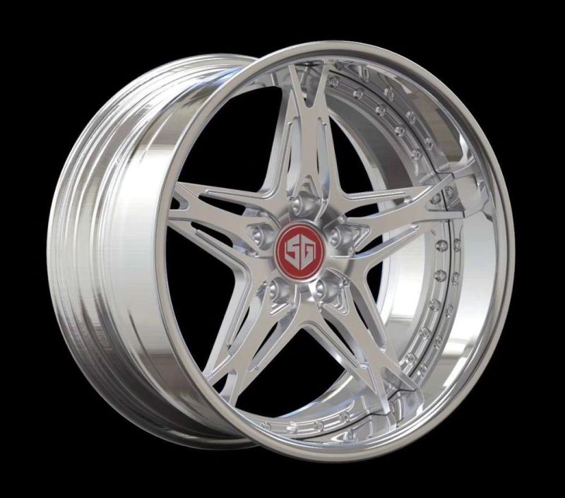 2 Piece Forged Aluminum Alloy Wheel Customized
