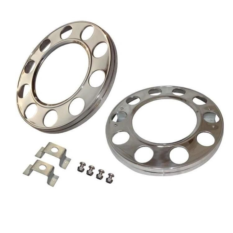 Wheel Hub Covers 22.5" Universal Designs Stainless Steel Wheel Cover for European Trucks Wheel Accessories