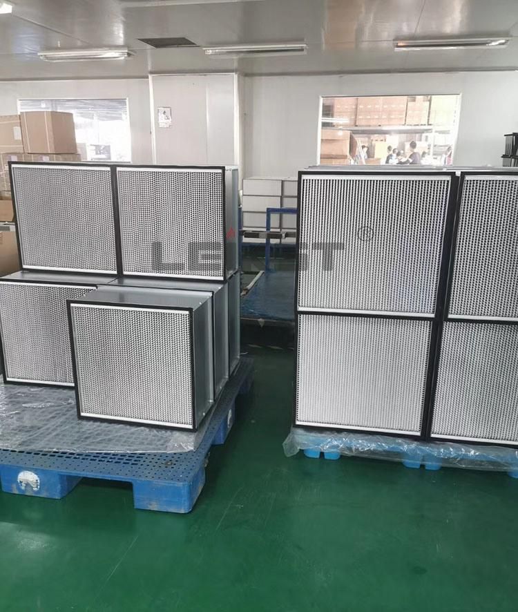 Leikst 99.99% Efficiency Glass Fiber V-Bank HEPA Panel Filter at 0.30um H13 W-Type Filter