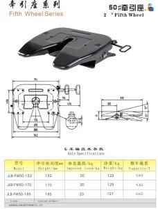 2.0&quot; Semi-Trailer Fifth Wheel (JLB-FW50-152, JLB-FW50-170, JLB-FW50-185)