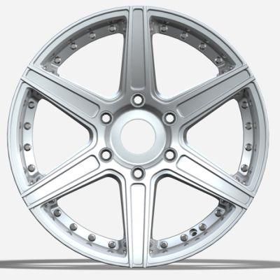 OEM/ODM Alumilum Alloy Wheel Rims 18 Inch 5/6X114.3-139.7 Silver Color Finish Professional Manufacturer for Passenger Car Wheel Car Tire