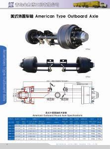 American Type Outboard Axle Trailer Axle Used Truck Parts