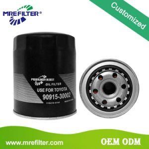 Auto Spare Parts Truck Oil Filter for Toyota Engines 90915-30002