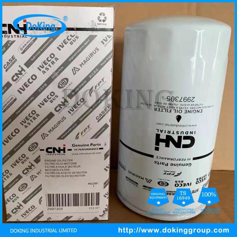 High Quality Auto Filter Oil Filter 84257511 for Fleetguad-D/Ca-T/Jcb/Perkin/Vol