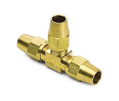 Brass Air Brake Tubing Union Tee for DOT Air Brake Compression Fittings