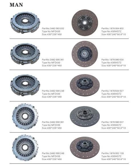 Awm Truck Clutch Cover Assy Truck Clutch Pressure Plate Truck Clutch Cover 380mm Clutch Kits