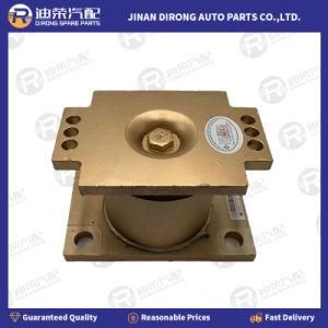 Az9725520278 HOWO Dumper Truck Spare Parts Rubber Bearing Support Golden Color Round Rear Leaf Spring Mounting