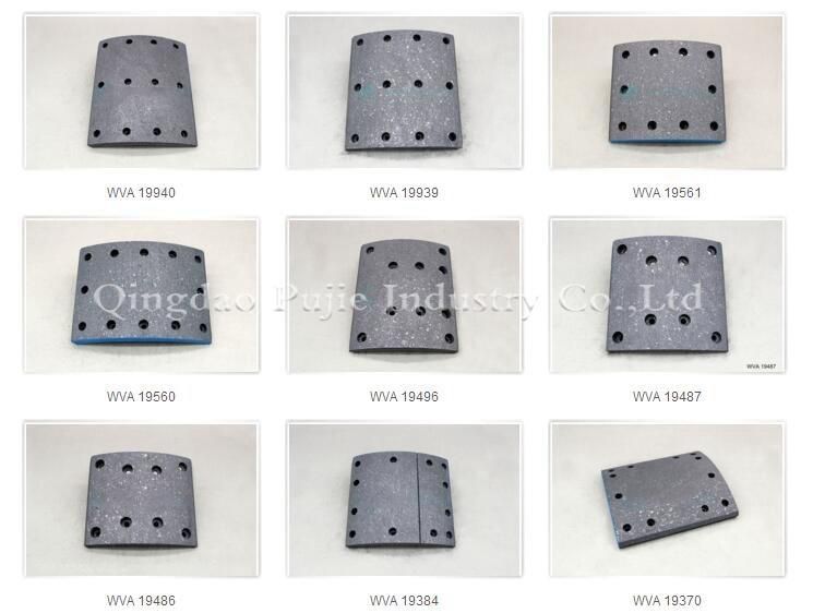 19487 Truck Brake Lining with Rivets for Man&Mercedes-Benz