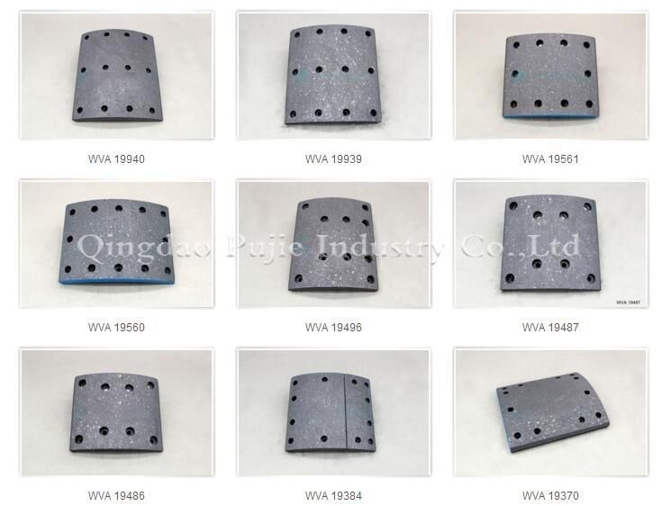 19487 Truck Brake Lining with Rivets for Man&Mercedes-Benz