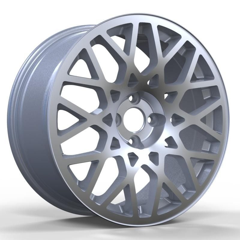 Alumilum Alloy Wheel Rims 17 Inch 4X100 45 Et Silver Color Finish China Professional Manufacturer for Passenger Car Tire Wheel