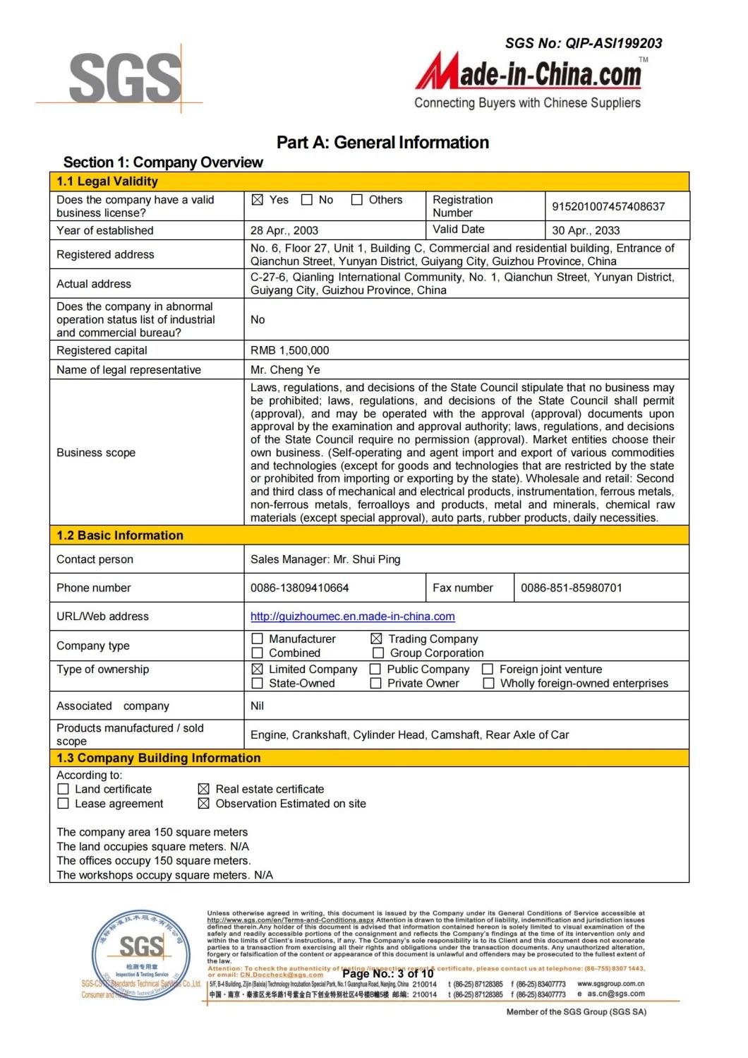 Bedford Durable Gear Bedford Crown Wheel Pinion with ISO GB Certificates