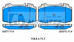 Front Disc Brake Pads for Mercedes Benz W203 S203 W163 W220 C215 R129 R230 (004 420 04 20)