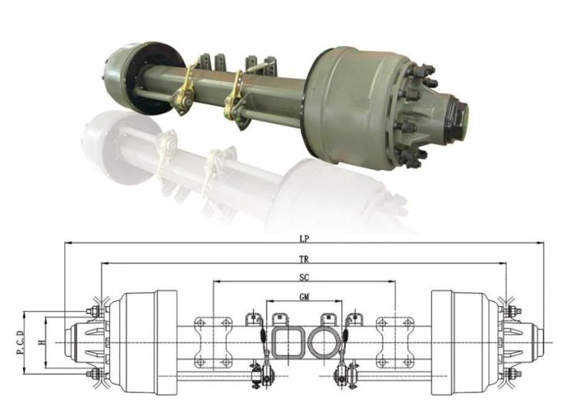 Heavy Duty Car Carrier Trailer BPW and Brake Parts Truck Front 2 Axle for Sale