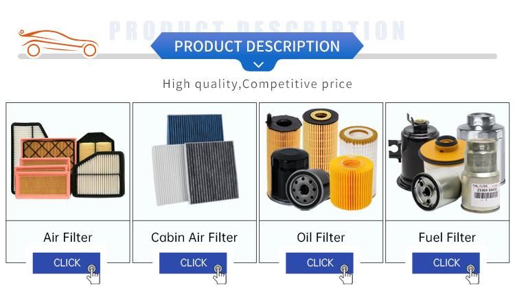 Trucks Auto Parts European Auto Vehicle Filter Oil Filter 04152-31090 for Japanese Car