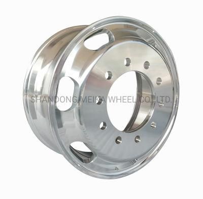 22.5X8.25 Super Quality Forged Aluminum Wheels for Truck with Trapezoid Wind Holes