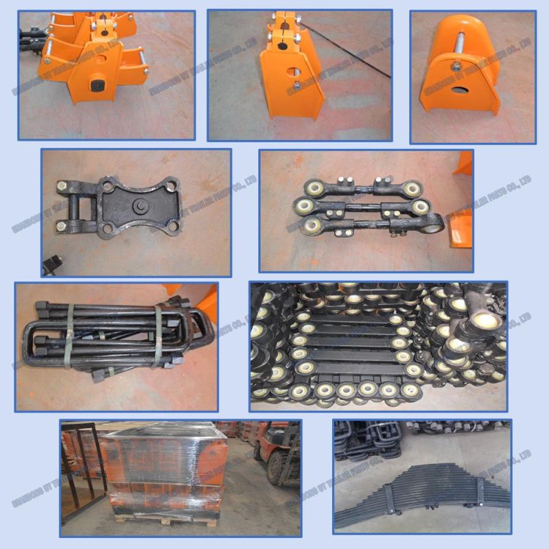 American Type Mechanical Suspension Three Axle / Tridem Overlung / Underslung with Leaf Spring