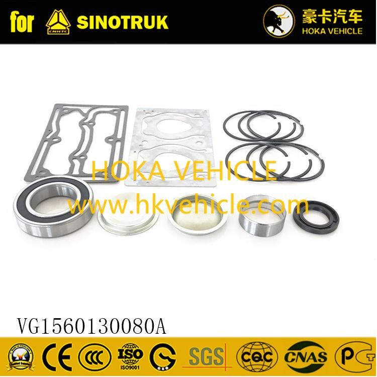 Original Sinotruk HOWO Truck Spare Parts Air Compressor Repair Kit Vg1560130080A