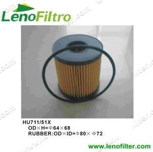 Hu711/51x Hu7112x L32114302 Oil Filter Element (100% Oil Leakage Tested)