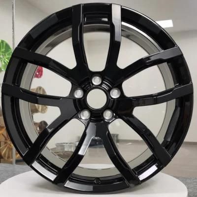 1 Piece Forged Alloy Rims Wheels Black Machined Face+Milling Engravings with Customized Aluminum Racing Sport Rim