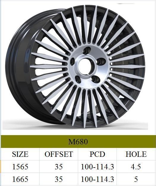 M680 JXD Brand Auto Spare Parts Alloy Wheel Rim Aftermarket Car Wheel