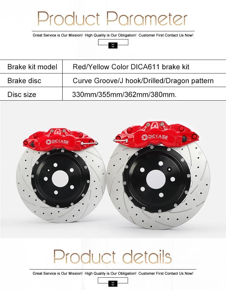 High Quality Brake Caliper Yellow Caliper A61 with Drilled Style Disc for BMW E93 335I 19inch