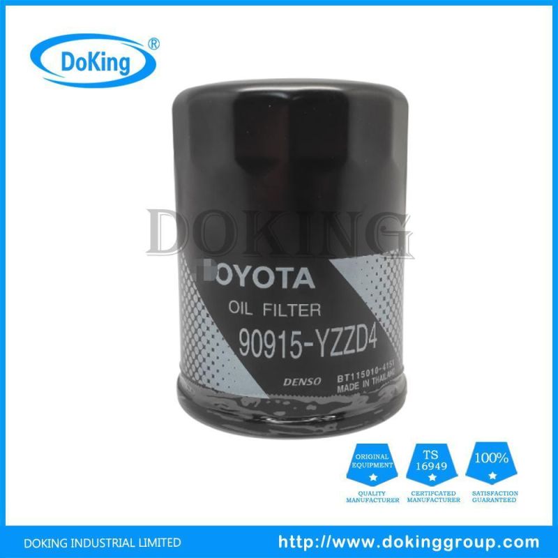 High Efficiency Oil Filter 90915-Yzzd4 Car Parts for Toyota