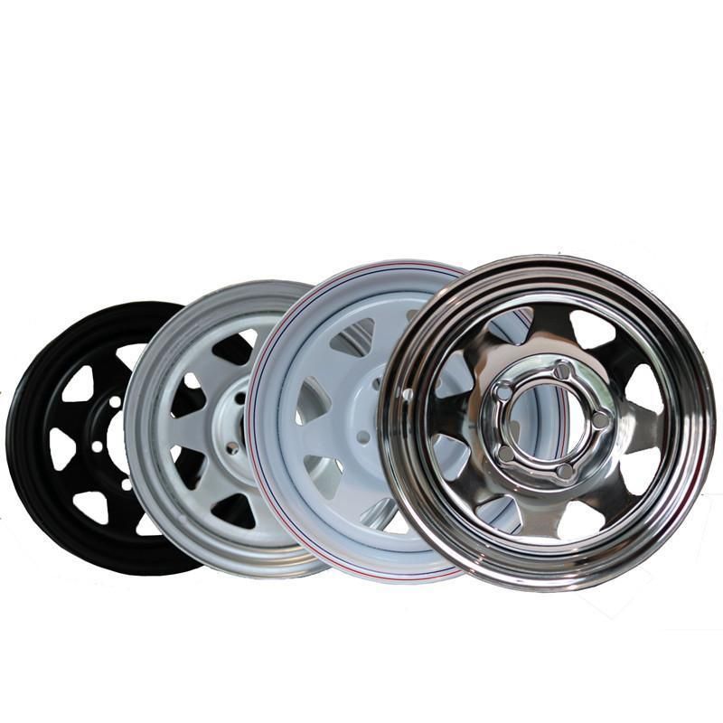 15X7 PCD5-114.3 Customized 8 Spoke Steel Trailer Wheel
