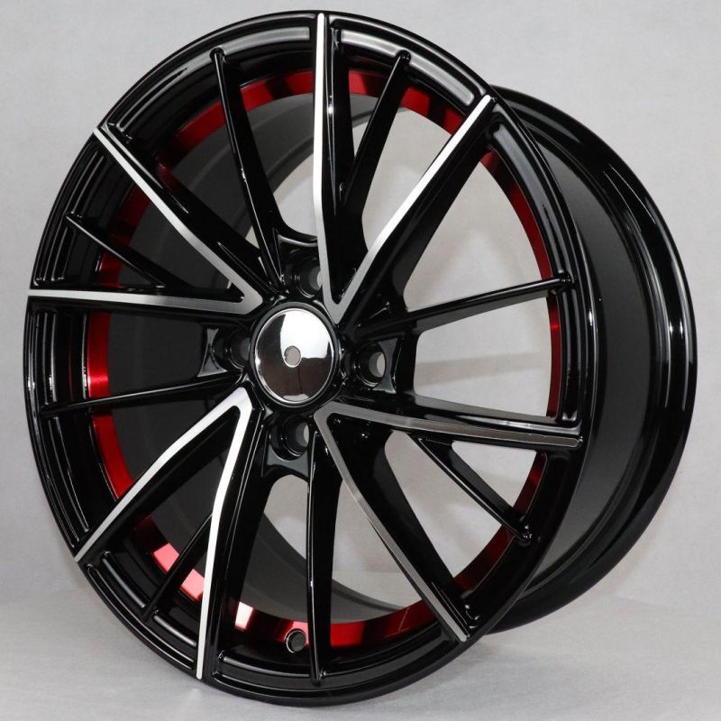 15 Inch 5X100 Alloy Wheel Undercutting with Red Wheels