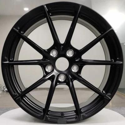 1 Piece Forged Alloy Rims Wheel with Matt Black Finish Color for Customized Rim Wheels