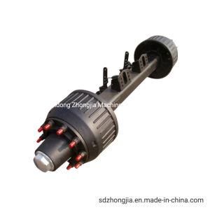 Spare Parts Germany Type Axle Bogie Suspension Axle Trailer Axle Rear Axle for Semi Trailer Parts and Auto Spare Part