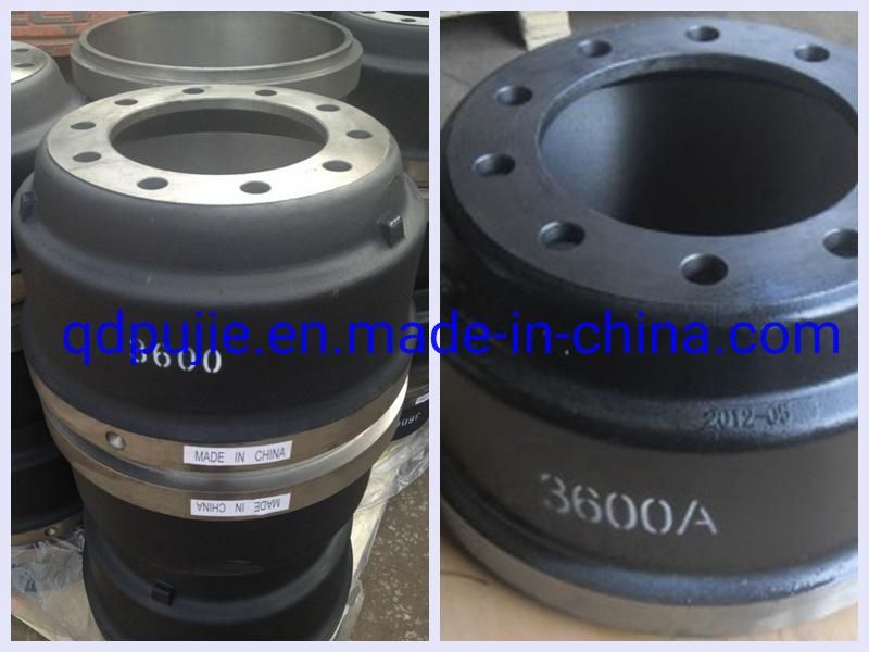 Top Quality Commerical Vehicle Truck Brake Drum 3600ax