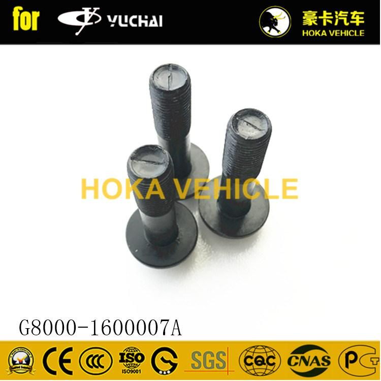 Original Yuchai Engine Spare Parts Idle Gear Bolt G8000-1600007A for Heavy Duty Truck