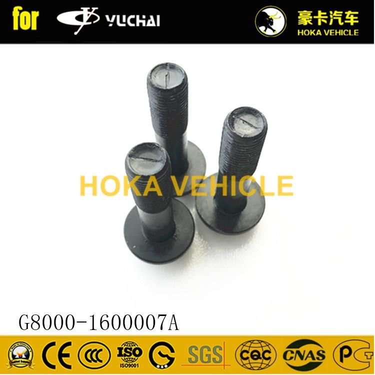 Original Yuchai Engine Spare Parts Idle Gear Bolt  G8000-1600007A for Heavy Duty Truck