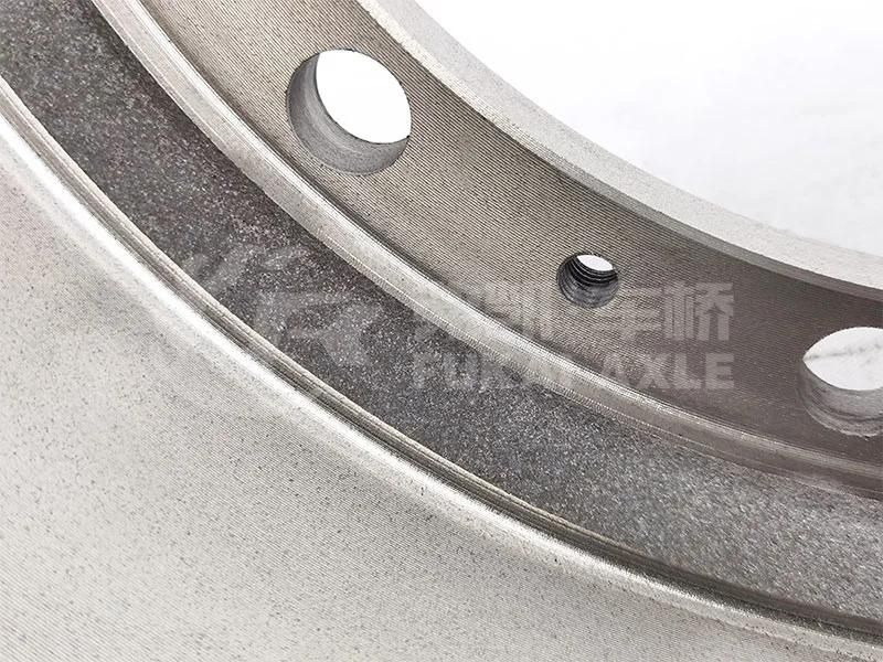 81.50110.0232 Front Brake Drum Reinforced with Stiffener for Shacman Delong Truck Spare Parts