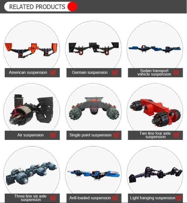 Trailer Hinge Pin Tractor Trailer Suspension Axle