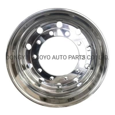 22.5-Inch High Quality Double-Sided Polished Forged Aluminum Magnesium Alloy Truck Wheel Rims22.5*11.75