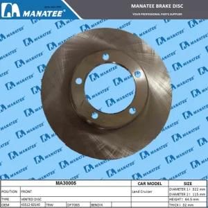 43512-60140 Front Brake Disc for Toyota Land Cruiser