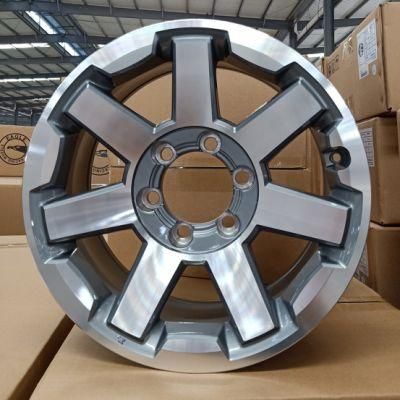 Car Rims 14 15 16 17X9 18 20 Inch Black Machine Face 5 Holes PCD 6X139.7 4X4 off Road Alloy Wheels