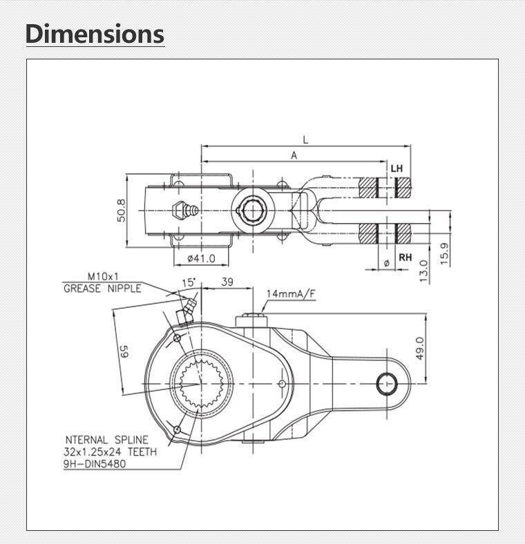 High Quality Manual Slack Adjuster for Tata Serious