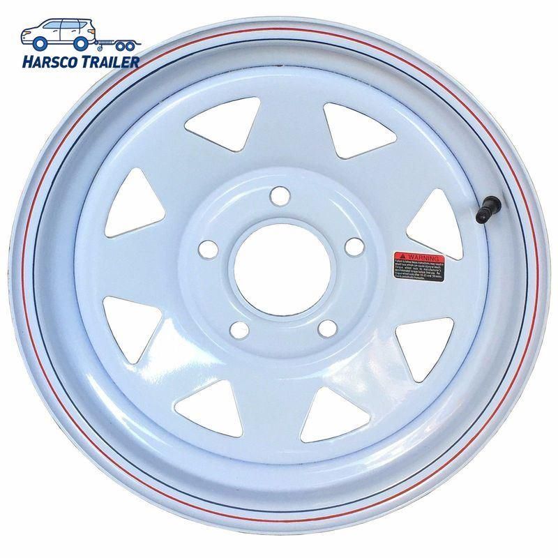 12X4 Trailer 8 Spoke PCD5X114.3 Et0 Steel Wheel Steel Rim