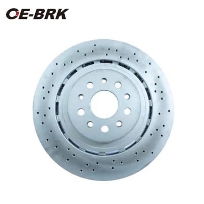 High Carbon Ceramic Brake Disc Manufacturer/ Brake Rotor Supplier /Drilled Painted Coated Auto Spare Parts Ventilated Brake Disc