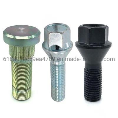 Car Parts Wholesale Chrome Locking Bolts Thread Stainless Steel M6X20 Wheel Bolt Screw for Car Wheel