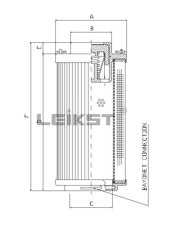 Re070s25b/Re070s50b Leikst 10 Micron Industrial Glass Fiber Hydraulic Oil Filter for Power Plant 1035046004